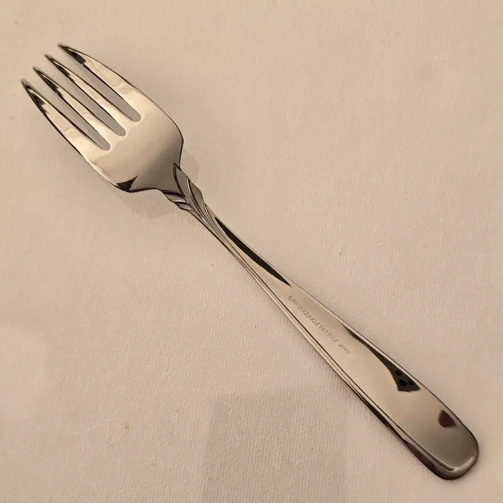 Yamazaki AFFAIR GOLD Stainless Gold Accent Patrick Japan Dinner Fork NIP